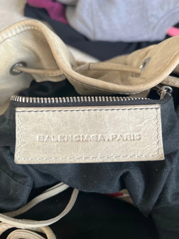 Balenciaga PomPon Bag Grey lamb skin