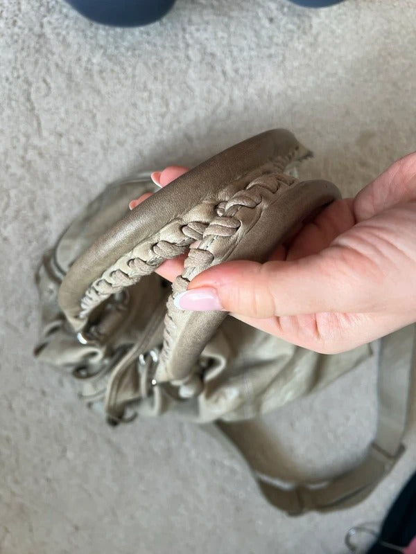 Balenciaga PomPon Bag Grey lamb skin
