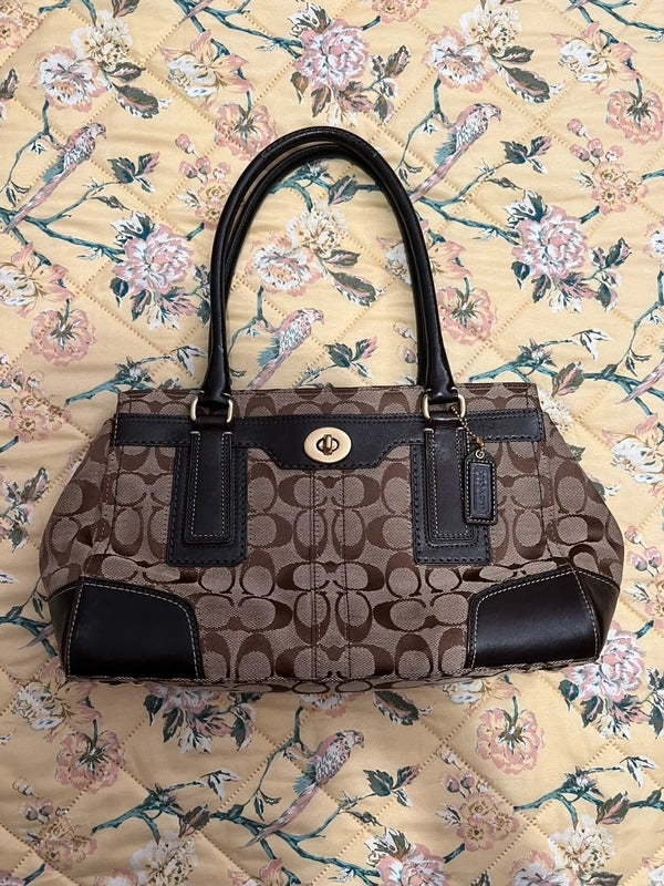 Vintage y2k Coach Signature Hampton Carryall Bag