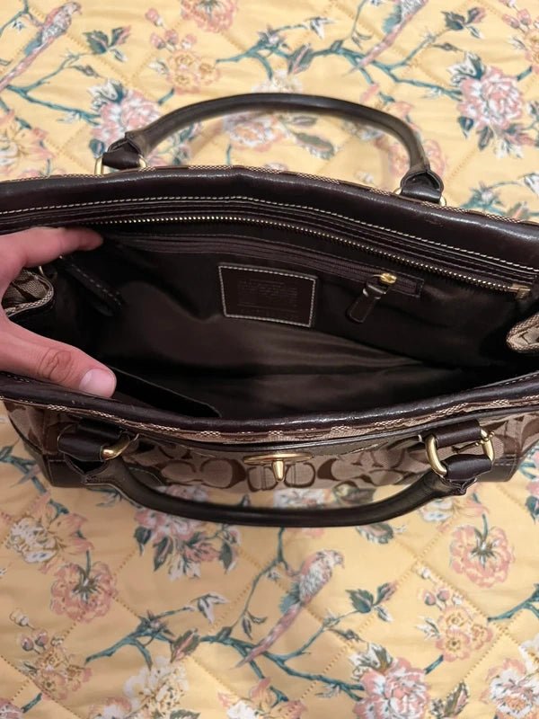 Vintage y2k Coach Signature Hampton Carryall Bag