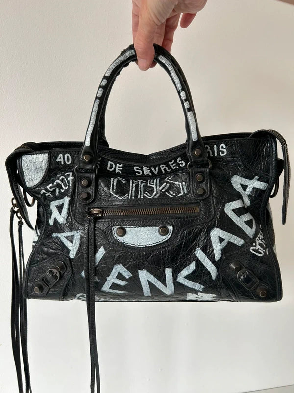 Balenciaga Graffiti Classic City Bag Small