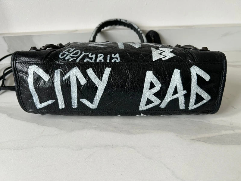 Balenciaga Graffiti Classic City Bag Small
