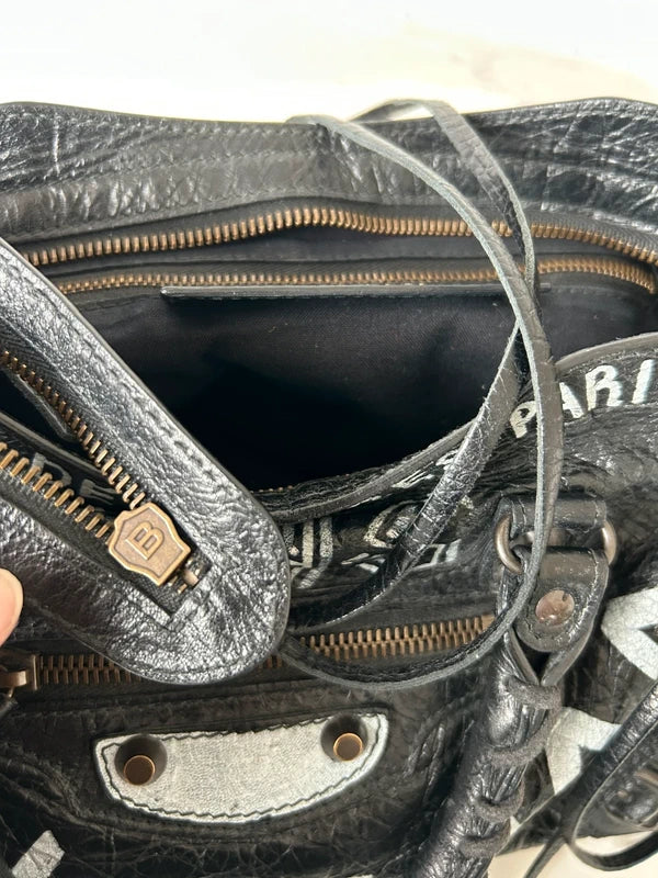 Balenciaga Graffiti Classic City Bag Small