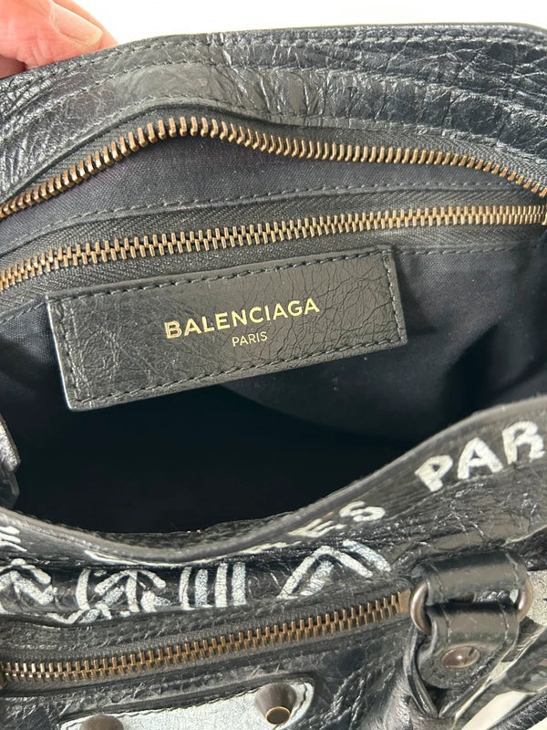 Balenciaga Graffiti Classic City Bag Small
