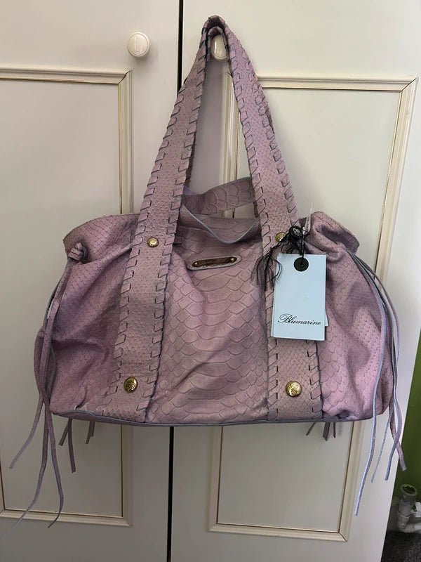 Two‑Tone Blumarine Calf Leather Bag
