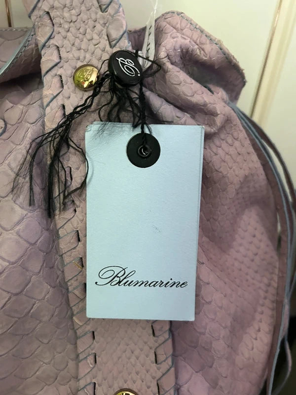 Two‑Tone Blumarine Calf Leather Bag