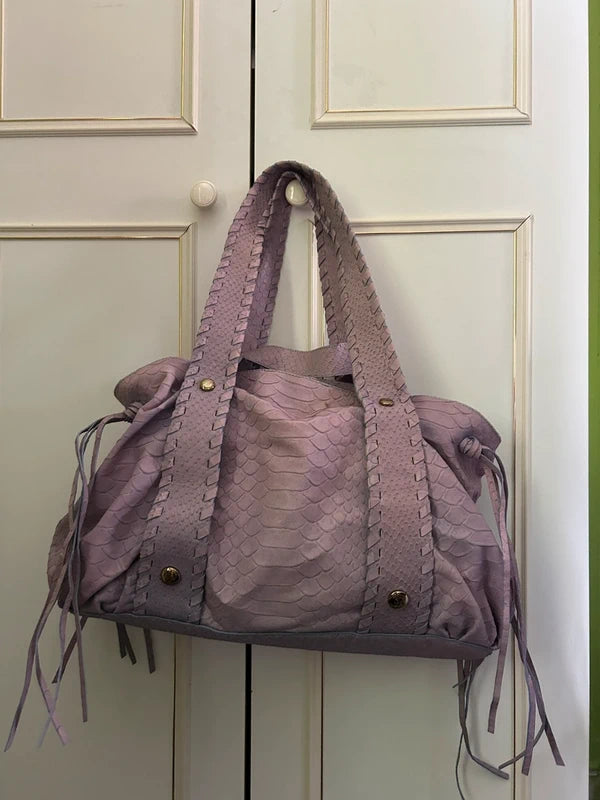 Two‑Tone Blumarine Calf Leather Bag