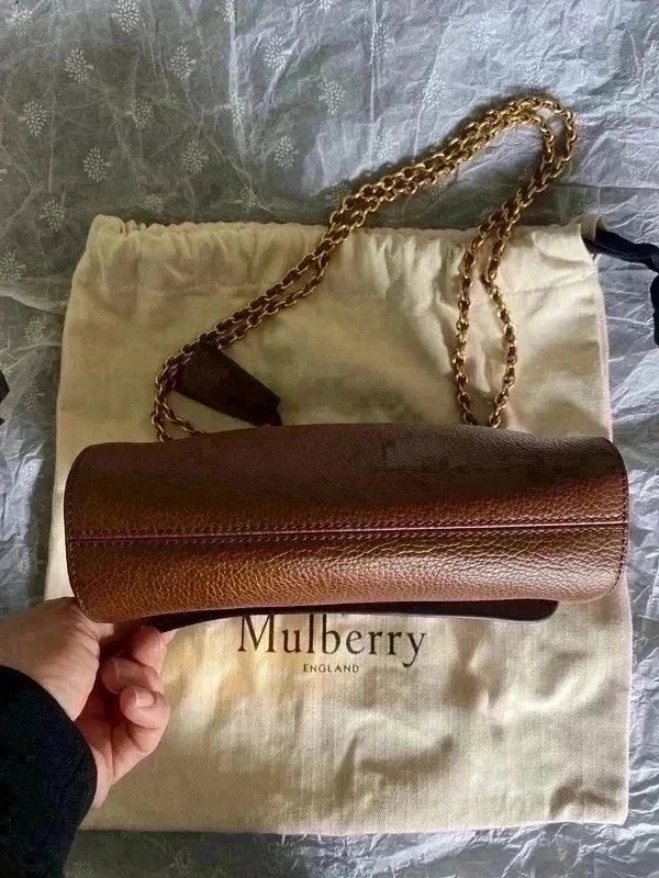 Mulberry Authentic Small Lily Oak Classic Grain BNWT. Crossbody/Shoulder Bag