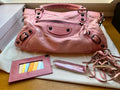 Balenciaga le city Motorcycle Bag in stunning Pink!
