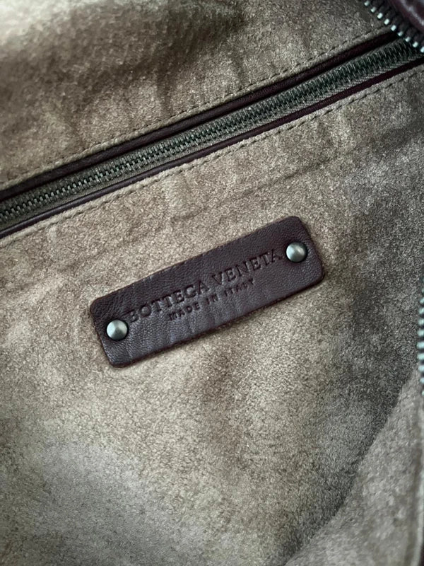 Bottega Veneta Burgundy Hobo Bag 45cm Super Rare (Mirror included)