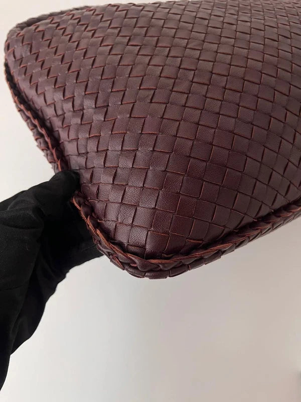 Bottega Veneta Burgundy Hobo Bag 45cm Super Rare (Mirror included)