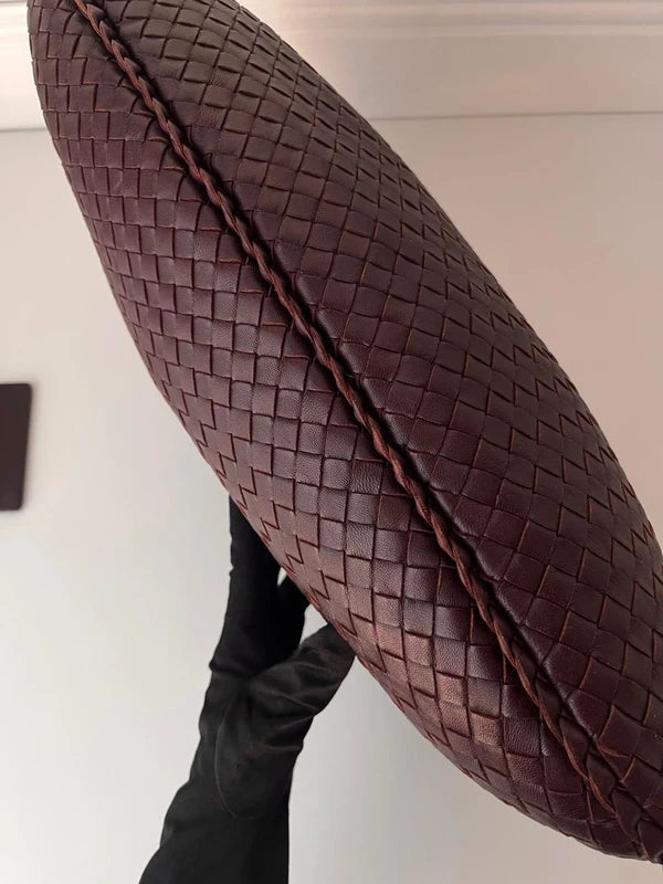 Bottega Veneta Burgundy Hobo Bag 45cm Super Rare (Mirror included)