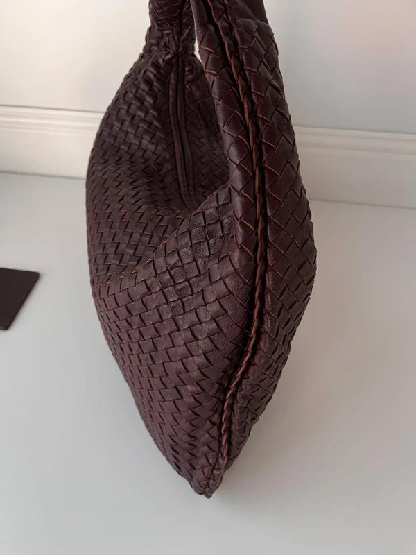 Bottega Veneta Burgundy Hobo Bag 45cm Super Rare (Mirror included)