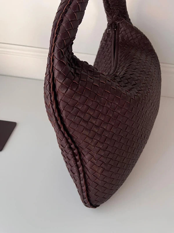Bottega Veneta Burgundy Hobo Bag 45cm Super Rare (Mirror included)