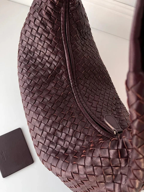 Bottega Veneta Burgundy Hobo Bag 45cm Super Rare (Mirror included)