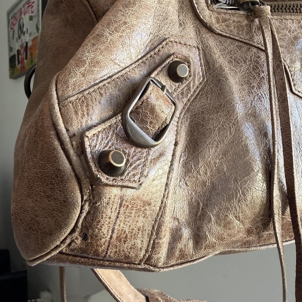 Balenciaga twiggy bag in brown color leather